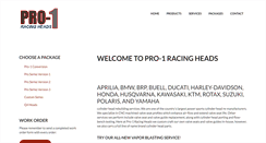 Desktop Screenshot of pro1racingheads.com